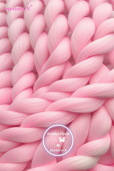 X-Pression Synthetic Hair for African Braiding and Rasta 165 Gr Candy Pink Pink2
