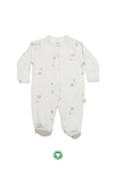 Bistyle Flying Elephant Jumpsuit 15112 Ecru Gray