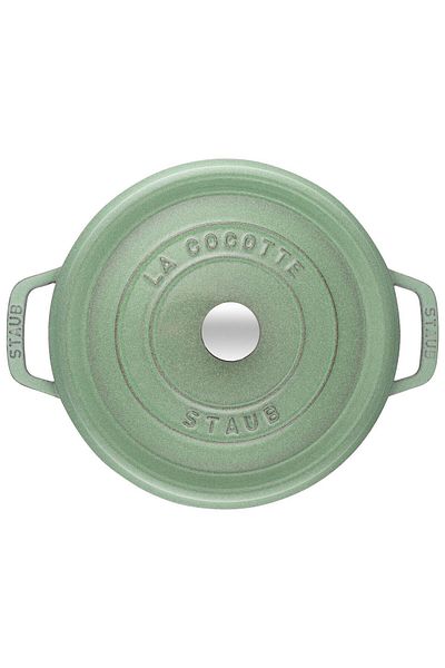 STAUB La Cocotte 20 cm 2,2Lt Sage Round Cast Iron Pot - 405087030