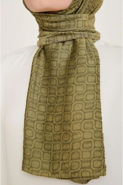 Armine Trend Checkerboard Shawl 2 -1136 Χακί