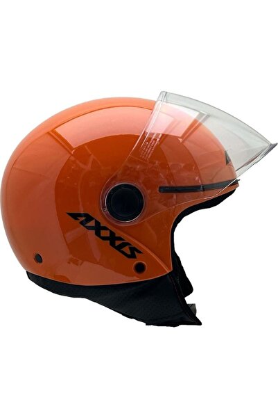 AXXIS Square S Solid A4 Gloss Orange Kask