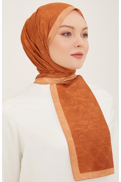 Armine Trend Monogram Shawl 2-132 - Tile