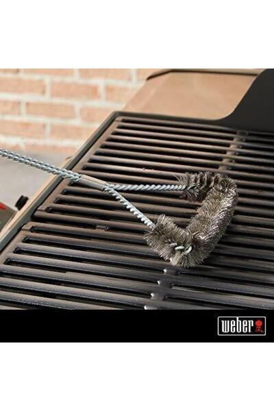 WEBER 46 Cm Three-sided Grill Brush - Üç Taraflı Mangal Izgara Fırçası 45 Cm - 6278