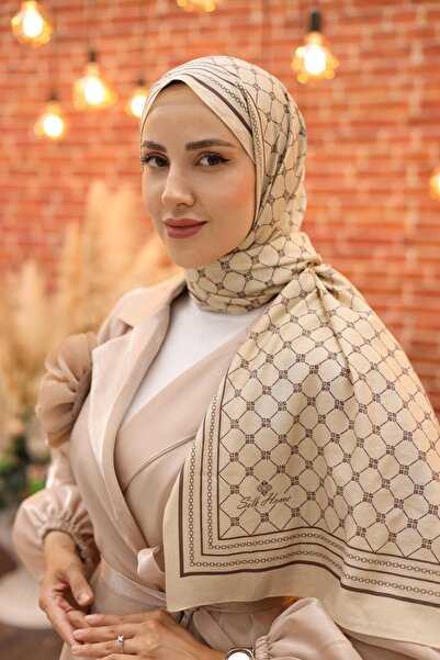 Silk Home Olinda Şal 49005-40 Kum Beji, Koyu Vizon