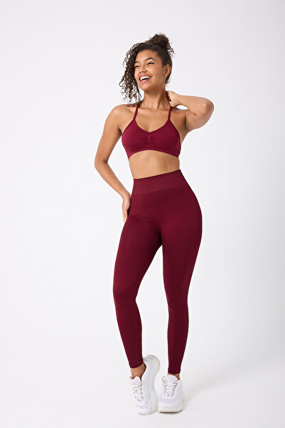 FOREVER MORE Γυναικείο αθλητικό μπουστάκι χωρίς ραφές με λεπτομέρεια με λουράκι