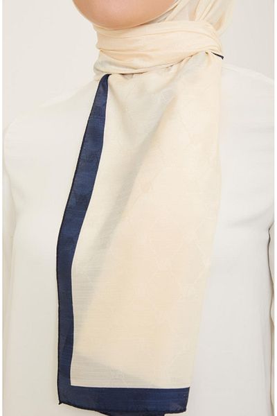 Armine Trend Monogram Shawl 2-161 - Light Yellow