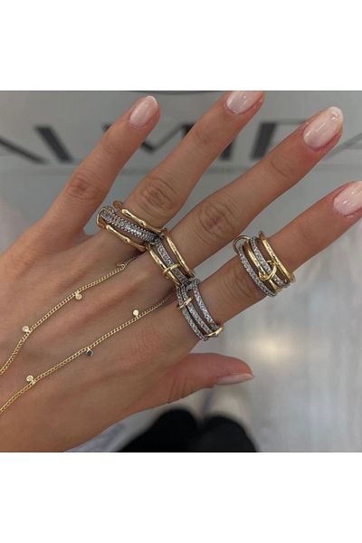Twinssis Accessories 4 Stone United Ring Ring