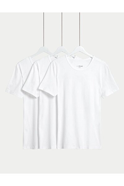 Marks & Spencer 3'lü Cool&Fresh™ Kısa Kollu Atlet Seti