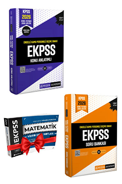 Pegem Akademi Yayıncılık 2026 Pegem EKPSS Konu Anlatım+EKPSS Soru Bankası+Hediye
