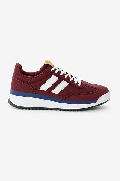 Tonny Black Pantofi sport unisex cu talpă termică cu dungi duble și danturi