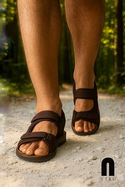İmerShoes Καθημερινά Γυναικεία Ανδρικά Σανδάλια θαλάσσης με χοντρή ανατομική σόλα Velcro ρυθμιζόμενη πισίνα παραλίας 037-337-183