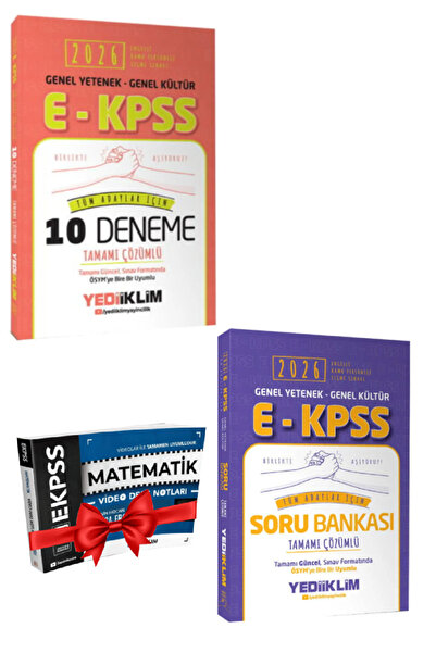 Yediiklim Yayınları 2026 Yediiklim EKPSS Deneme+Yediiklim EKPSS Soru Bankası+...