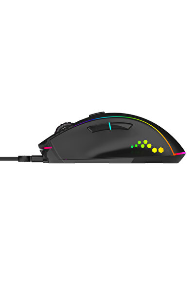 Blueforce Luxor Gaming Gamer Rgb Oyuncu Mouse 12800Dpi Siyah