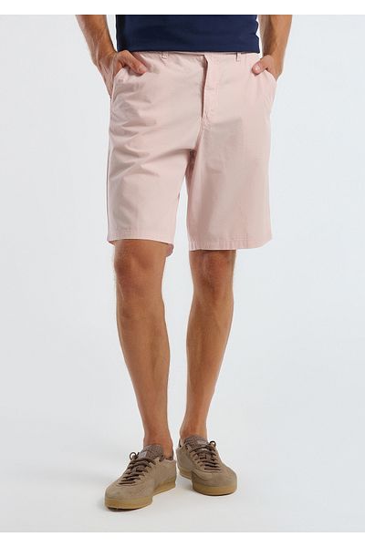 United Colors of Benetton Pantaloni scurți bermude din țesătură parașută roz 100% Koton pentru bărbați