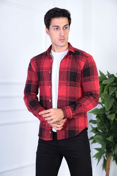 jack carisma Men's Lumberjack Shirt - Slim Fit, Flexible and Comfortable Wear, Possessed
