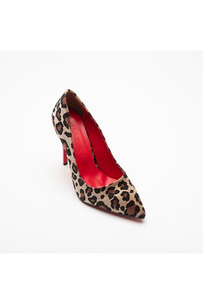 Sister in Love CHARLOTTE - High Heeled, Leopard Print Red Stiletto