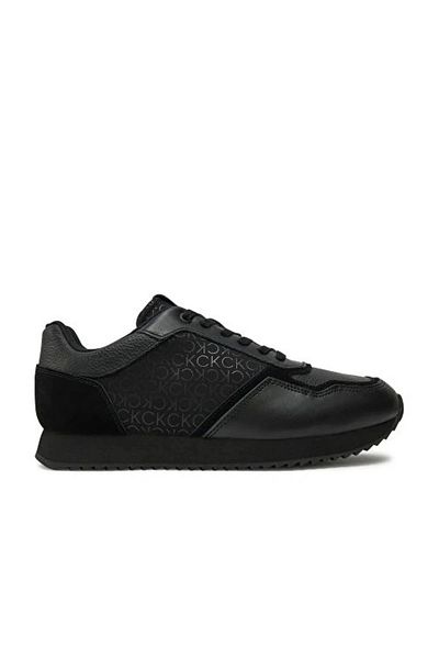 Calvin Klein Men's Black Sneakers with Logo