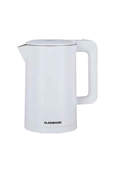 Olsenmark 1.7l Electric Kettle, 2150w – Stainless Steel Element, Auto Shut-off, 360° Cordless Base