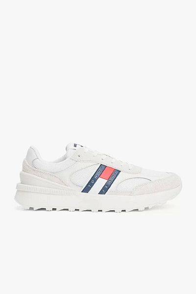 Tommy Hilfiger Férfi menetes talpú fehér tornacipő