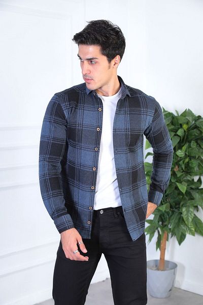 jack carisma Мъжка риза Lumberjack - Slim Fit, гъвкава и удобна за носене