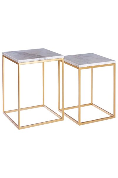 AssuCasa Gold Metal Sehpa