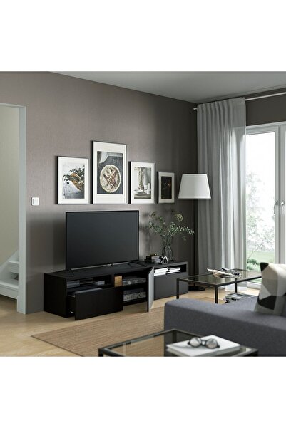 IKEA TV Sehpası, Fren Raylı, Genişlik: 180 cm  Derinlik: 42 cm  Yükseklik: 39 cm