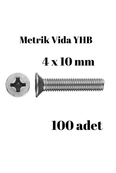 TUĞRA HIRDAVAT Metrik Vida Civata Yhb 4x10 mm 100 Adet Yıldız