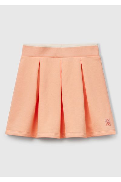 United Colors of Benetton Fusta cu talie plisată pentru fetiță