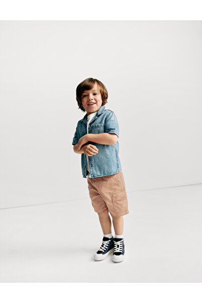Marks & Spencer Pamuk Karışımlı Kargo Şort (2–8 Yaş)