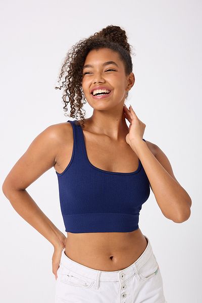 FOREVER MORE Χοντρό λουράκι Crop Sports Top