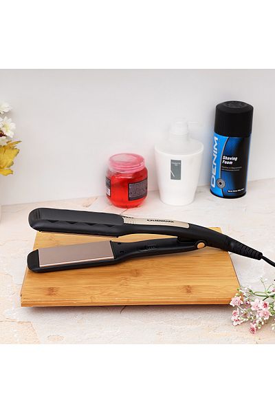 Olsenmark Hair Straightener | Ceramic Plates, Adjustable Temp, Swivel Cord, Wide Plate | Fast Heat-up