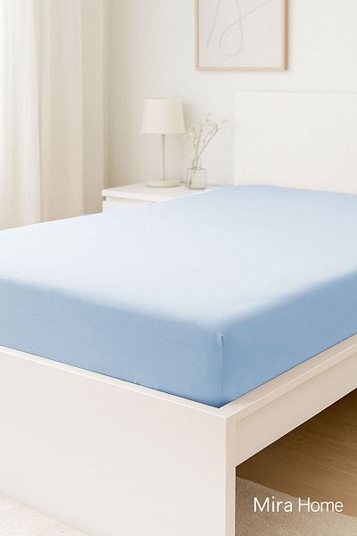 Mira Home Двоен чаршаф с фина облегалка от 100% памук, 160X200