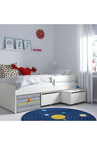 IKEA SLAKT/NATTAPA, tek kişilik karyola, beyaz, 90x200 cm