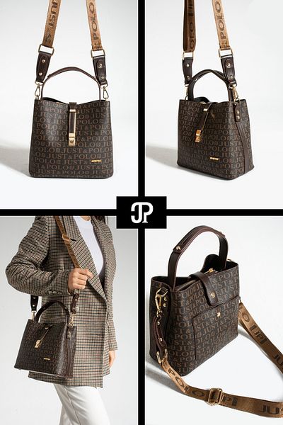POLOGRAND London Original Just Polo Collection 4 Compartment Luxury Soft Leather Adjustable Cross Strap Shoulder Bag