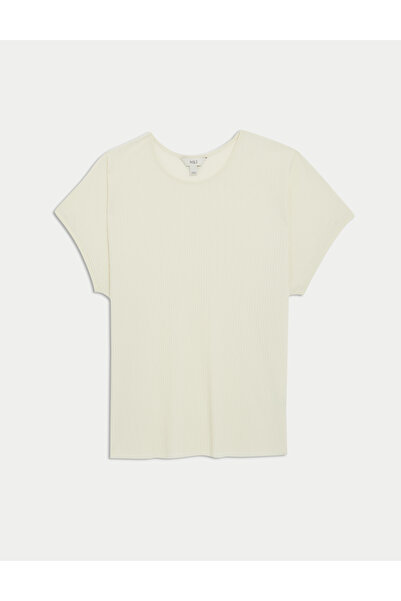 Marks & Spencer Pliseli Bisiklet Yaka Bluz