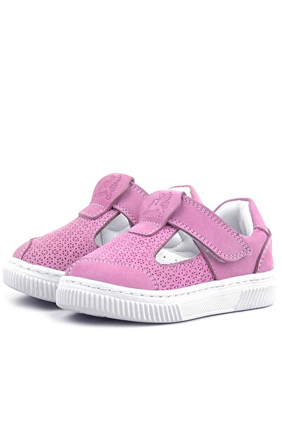 Rakerplus Bheem Genuine Leather Pink Velcro Baby Sneaker Sandals
