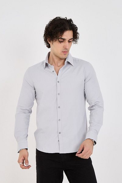 jack carisma Мъжка риза с гъвкава памучна кройка Slim Fit