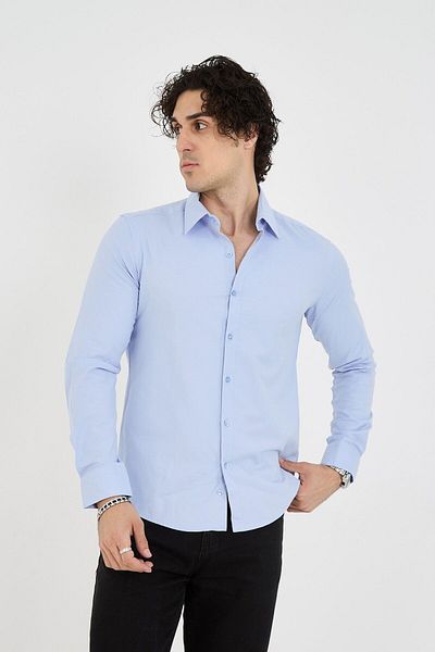 jack carisma Cămașă pentru bărbați, din bumbac elastic, slim fit