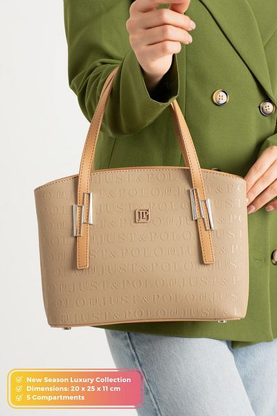 POLOGRAND London Original Just Polo Collection 5 Compartment Luxury Soft Leather Adjustable Cross Strap Shoulder Bag