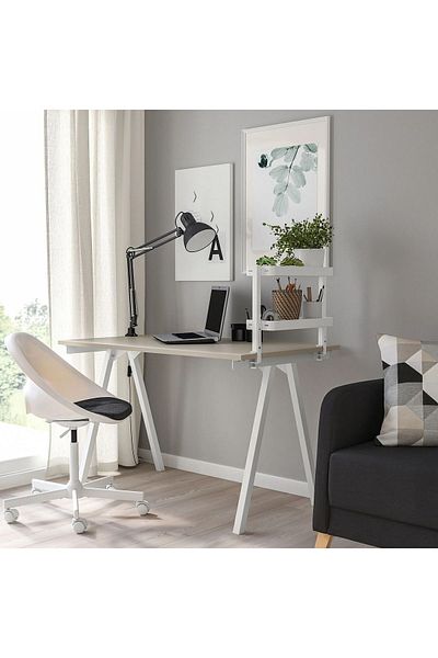 IKEA VATTENKAR λευκό επιτραπέζιο οργανωτή 49x15 cm