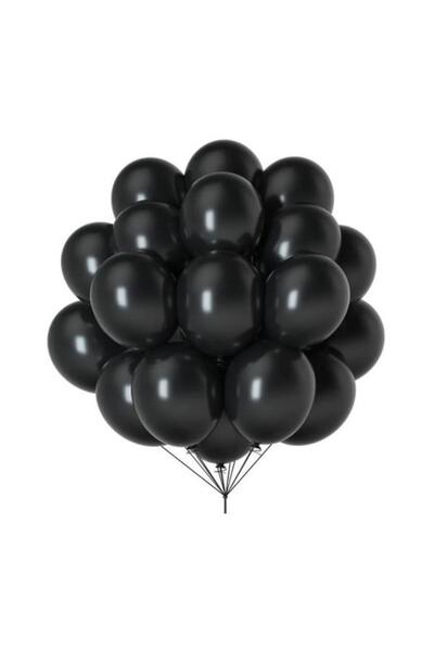 Onay Store 25 Adet Pastel Siyah Balon - Doğum Günü Konsepti - Parti Malzemele...