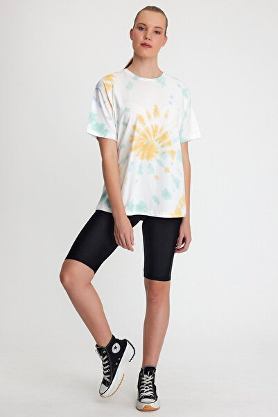 Polo State Vopsea pentru cravată pentru femei, spălată, verde supradimensionat