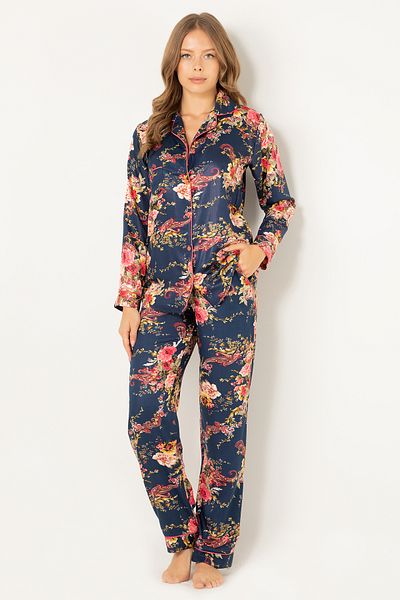 Doremi Natural Viscose Soft Pajama Set - Buttoned