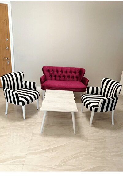 Azra Aksesuar Çay Seti Oturma Grubu Oturma Takımı Koltuk Takımı Ahşap Mobilya...