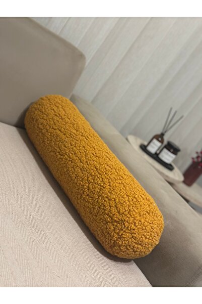 Simy Pelüş Silindir Dekoratif Yastık – Yumuşacık Teddy Kumaş, Renkli Seçenekler
