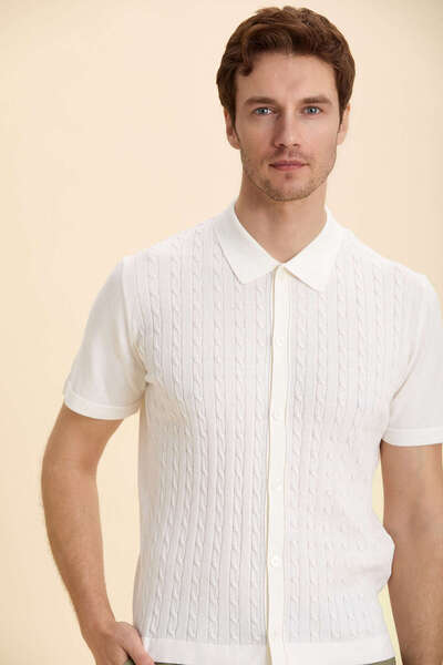 SMILE Compo Off-White Polo Knitwear