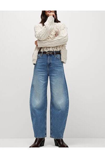 Marks & Spencer Mid Rise Rahat Kalıp Horseshoe Jean