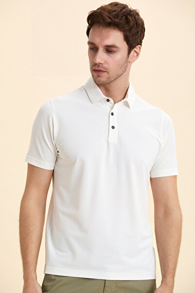 SMILE Conero Off-White Polo T-Shirt