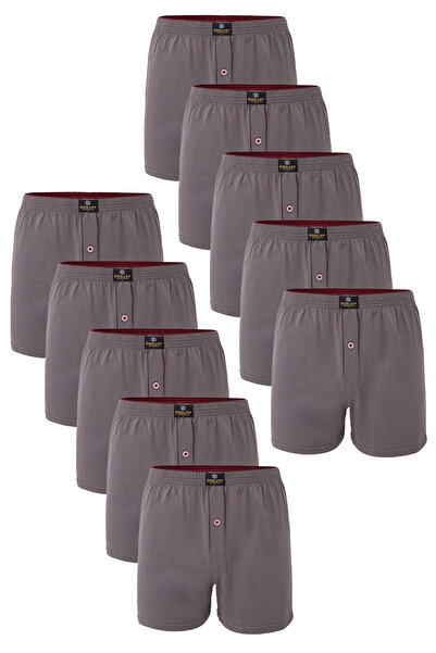 don joy Ανδρικά βαμβακερά χτενισμένα βαμβακερά μπόξερ 10 τεμαχίων με ελαστική...