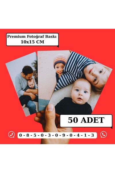 Mementoboxes Kişiye Özel Premium Fotoğraf Baskısı 50 Adet (10X15 CM)